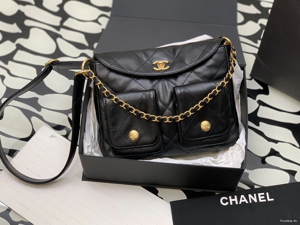 First Bag Ru CHANEL HOBO HANDBAG-19×24×5cm 0730